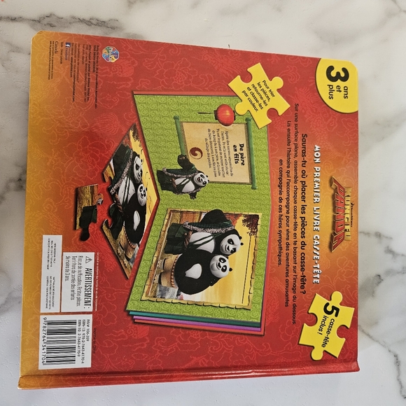 3 for $30 Dreamworks Kung Fu Panda FRENCH puzzel book. - Picture 6 of 13